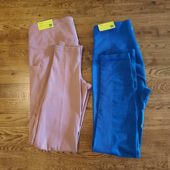 2 Pairs of NEW all in motion High Rise Leggings, Size L - Picture 1 of 7